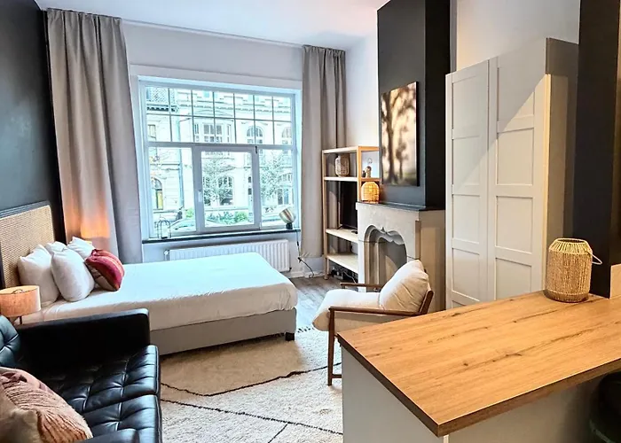 Cosy 2-bedroom For 4 Guests Near Sint-pieters Station, Perfect For Exploring Historic Appartement Gand