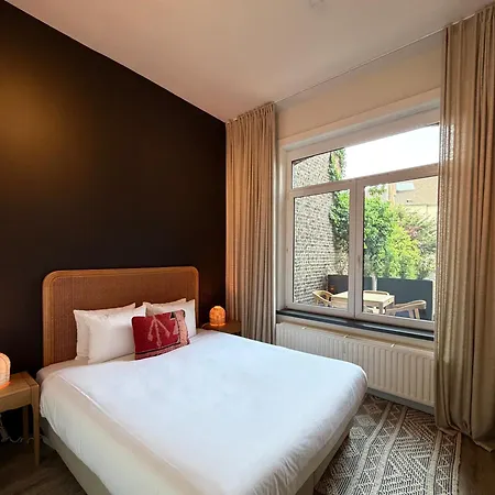 公寓 Cosy 2-bedroom For 4 Guests Near Sint-pieters Station, Perfect For Exploring Historic 根特